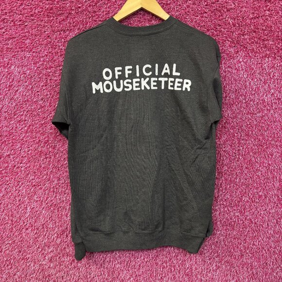 Disney Parks Mickey Mouse Club Member Gray Sweatshirt Small - Picture 4 of 5